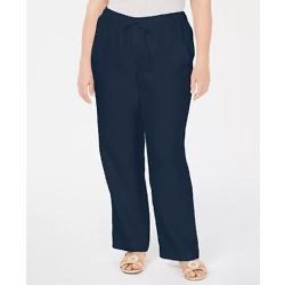✨ Linen Drawstring-Waist Pants✨ - Picture 1 of 7